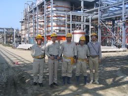 Installation, piping work in China